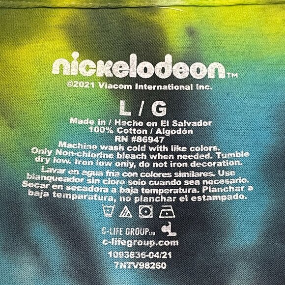 Nickelodeon Rugrats TV Show Cartoon Tie-dye T-shirt size Large - Picture 3 of 4